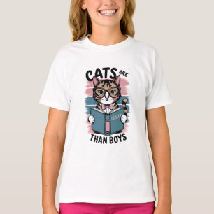 Camiseta Los gatos son más fríos que los niños