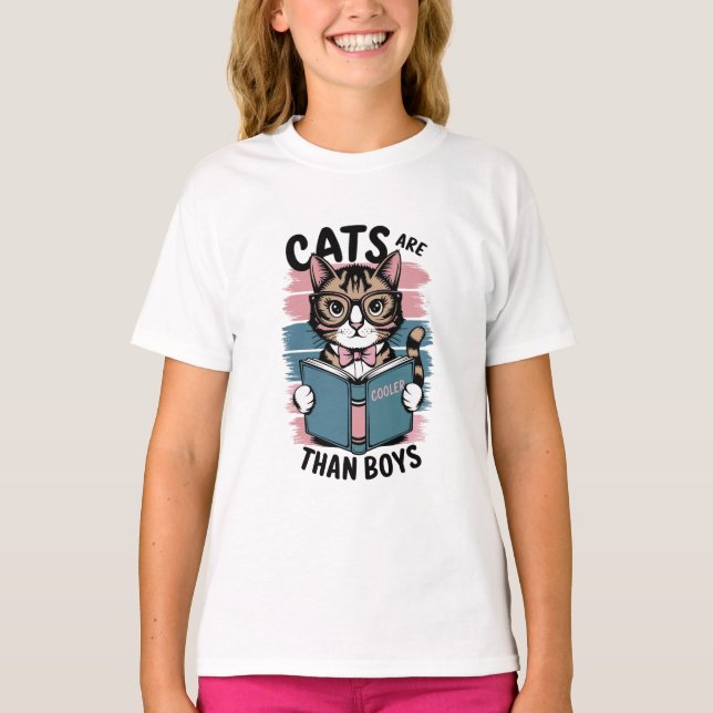 Camiseta Los gatos son más fríos que los niños (Anverso)