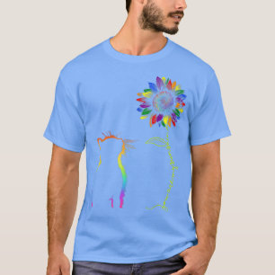Camiseta Los gatos son mi gato de girasol arco iris LGBT