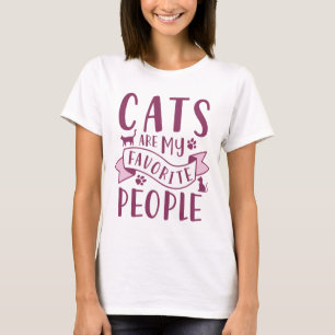 Camiseta Los gatos son mi gente favorita
