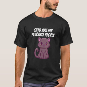 Camiseta Los gatos son mi gente favorita Divertido Gato ado