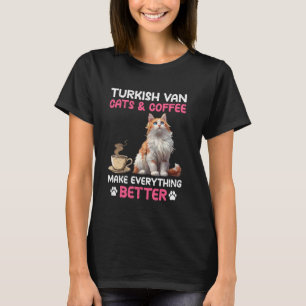 CAMISETA LOS GATOS VAN TURCOS Y EL CAFE HACEN QUE TODO SEA