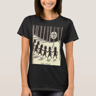 Camiseta Los Gatos Wink Wain Bailan Alrededor De La Luna