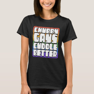 Camiseta Los gays de Chubby se quedan con un cuero de oso g