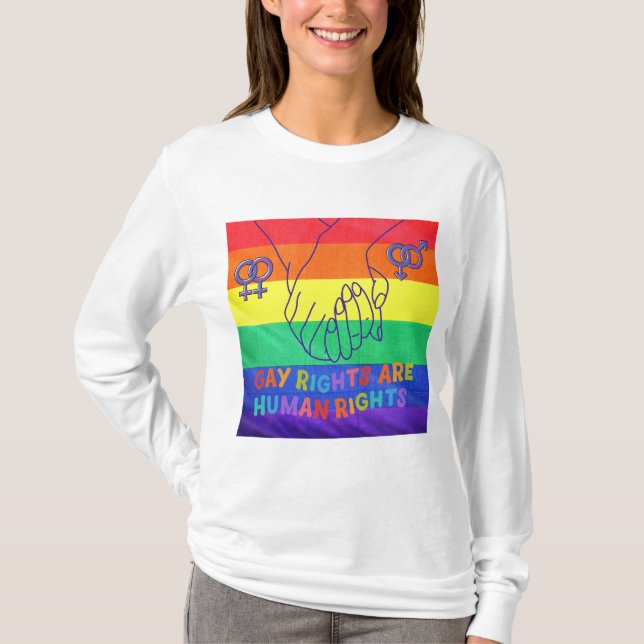 Camiseta Los gays tienen derechos (Anverso)