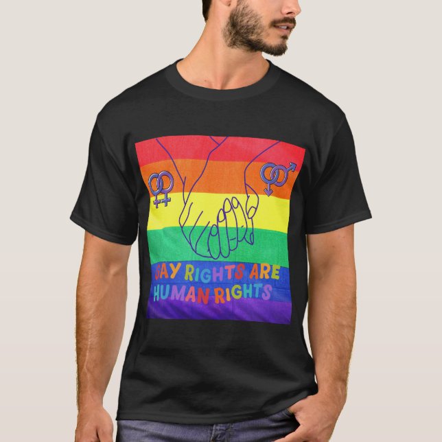Camiseta Los gays tienen derechos (Anverso)