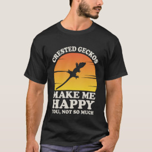 Camiseta Los Geckos Crestados Me Hacen Feliz Ropa De Gecko