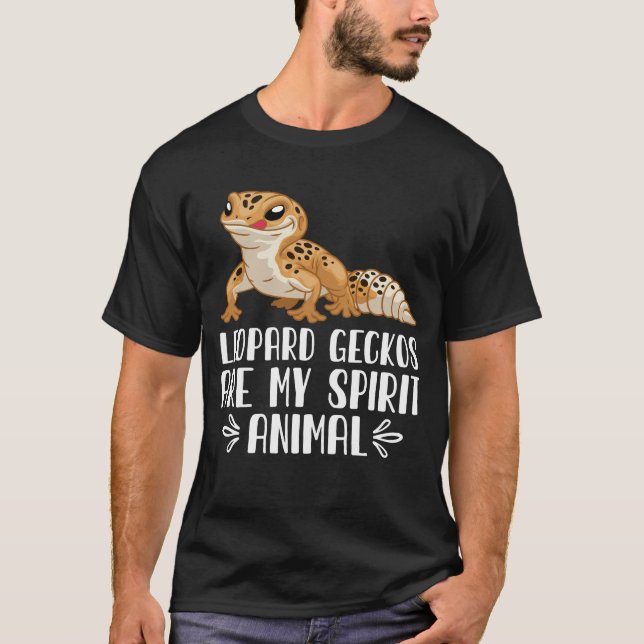 Camiseta Los Geckos Leopard son mi animal espiritual (Anverso)