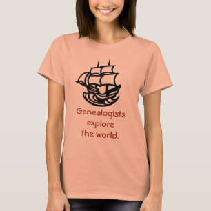 camiseta - Los genealogistas exploran el mundo