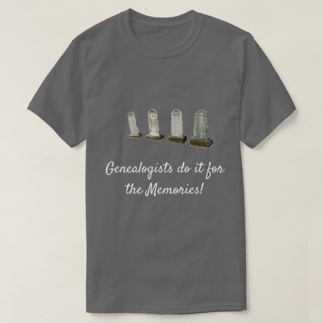 Camiseta - Los genealogistas lo hacen por los Recu (Diseño del anverso)