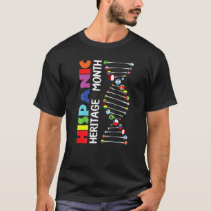 Camiseta Los genes aman la herencia nacional hispánica mes 