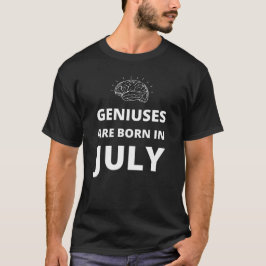 Camiseta Los genios nacen en julio