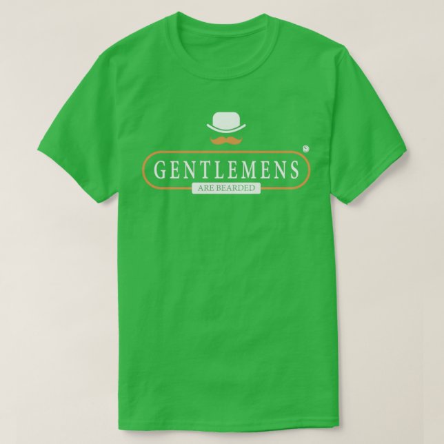 Camiseta Los Gentlemens tienen la barba (Diseño del anverso)