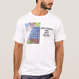 Camiseta Los geólogos están en la datación (el humor