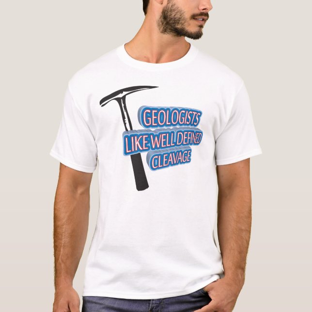 Camiseta Los geólogos tienen gusto de hendidura bien (Anverso)