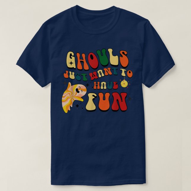 Camiseta Los Ghouls Retro Solo quieren divertirse con el Bo (Diseño del anverso)