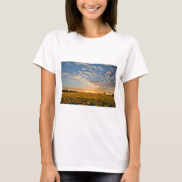 Camiseta Los girasoles al atardecer