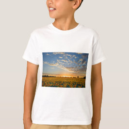 Camiseta Los girasoles al atardecer