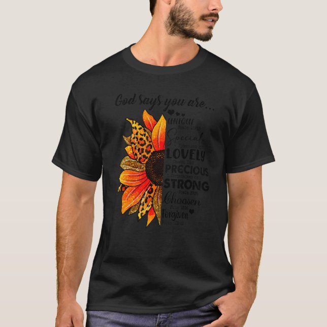 Camiseta Los girasoles Dios dice que estás con los versos d (Anverso)