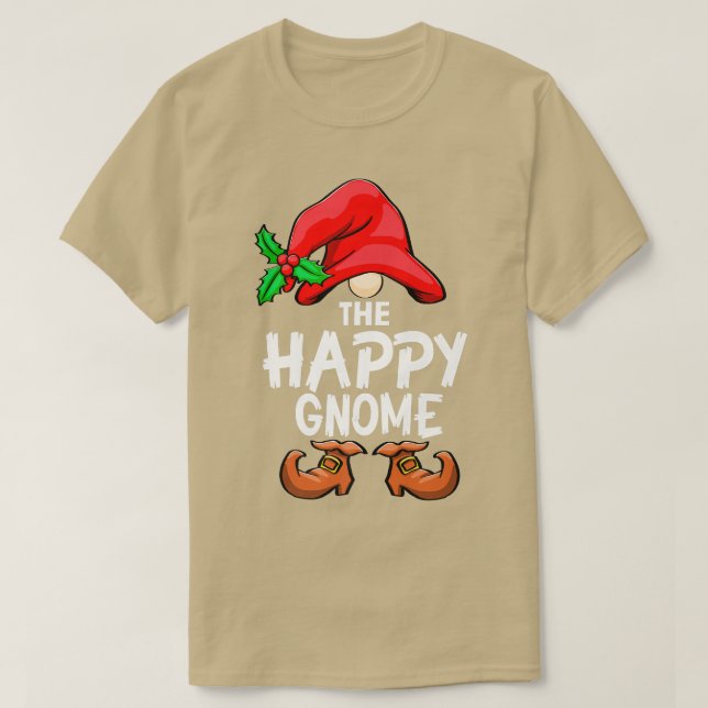 Camiseta Los gnomes felices y las mujeres navideñas (Diseño del anverso)