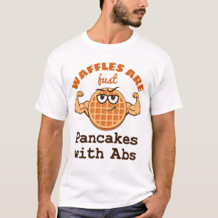 Camiseta Los gofres son solo panqueques con abs Waffle Love