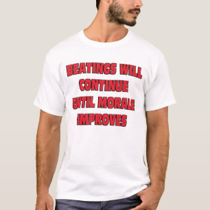 Camiseta Los golpeos continuarán