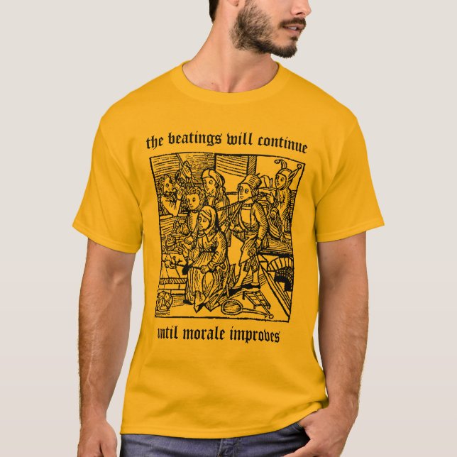 Camiseta Los golpeos continuarán… (Anverso)
