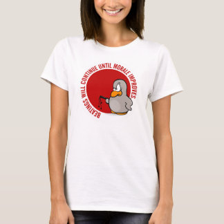 Camiseta Los golpeos continuarán hasta que la moral mejore