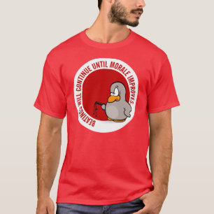 Camiseta Los golpeos continuarán hasta que la moral mejore