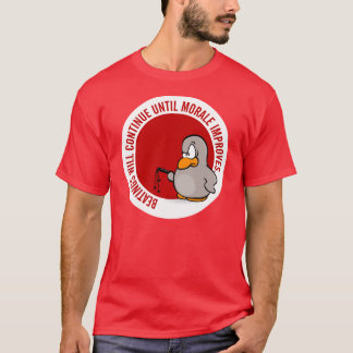 Camiseta Los golpeos continuarán hasta que la moral mejore