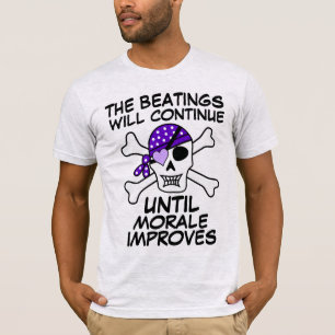 CAMISETA LOS GOLPES CONTINUARÁN HASTA QUE MEJORE MORALE
