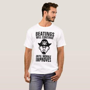 CAMISETA LOS GOLPES CONTINUARÁN HASTA QUE MORALE MEJORE LOS