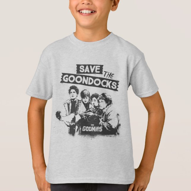 Camiseta Los Goonies "Salven Los Docks Goon" (Anverso)