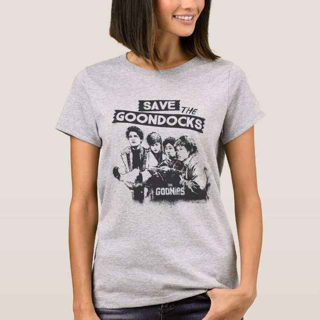 Camiseta Los Goonies "Salven Los Docks Goon" (Anverso)