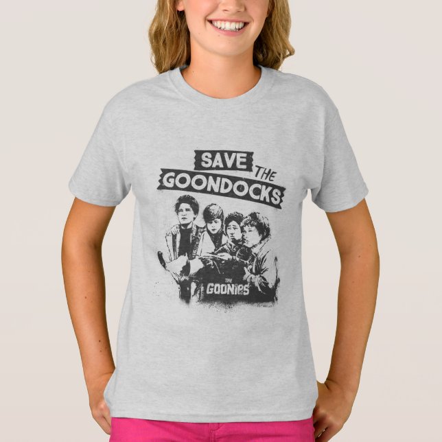 Camiseta Los Goonies "Salven Los Docks Goon" (Anverso)