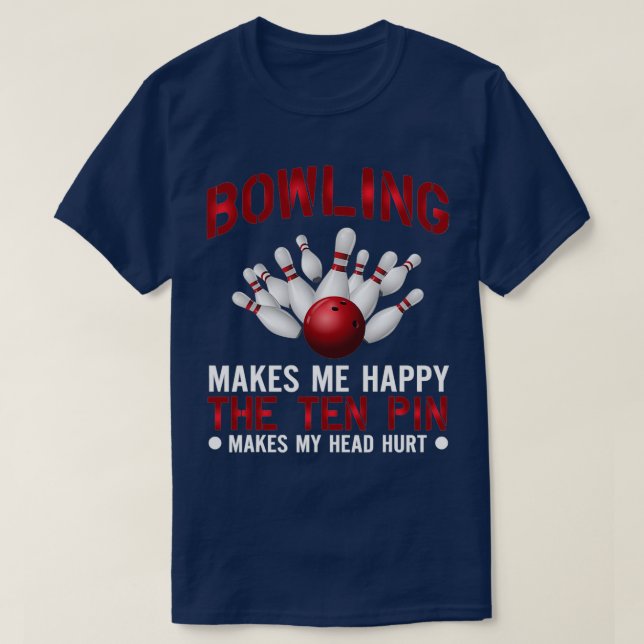Camiseta Los graciosos bolos me hacen feliz (Diseño del anverso)