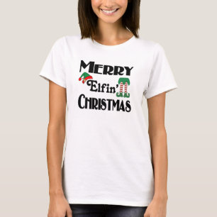 Camiseta Los graciosos Navidades de Merry Elfin en vacacion