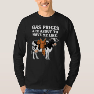 Camiseta Los Graciosos Precios Del Gas De Vaca Láctea Están