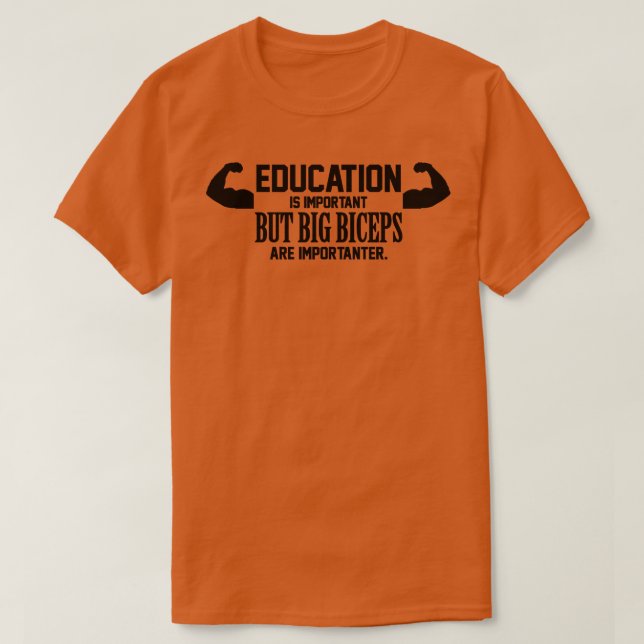 Camiseta Los grandes bíceps son importantes (Diseño del anverso)
