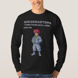 Camiseta Los grandes desastres vienen de hombres pequeños
