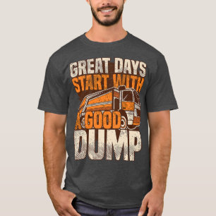 Camiseta Los grandes días comienzan con un buen camión de b