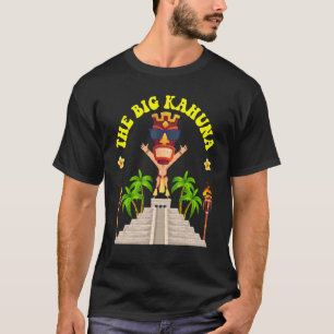 Camiseta Los grandes Kahuna masculinos hawaianos Tiki 1