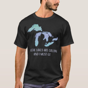 Camiseta Los Grandes Lagos por los Lagos están llamando a M
