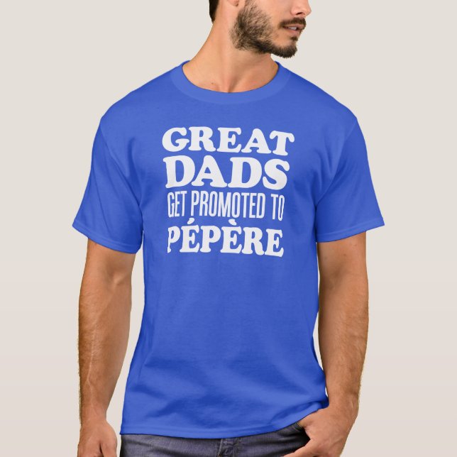 Camiseta Los grandes papás promovieron al abuelo del (Anverso)