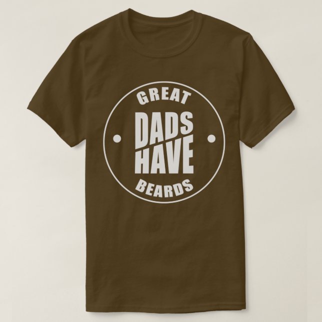 Camiseta Los Grandes Papás Tienen Barba Gráfica De Papá (Diseño del anverso)