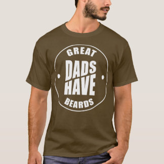 Camiseta Los Grandes Papás Tienen Barba Gráfica De Papá
