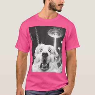 Camiseta Los Grandes Pirineos Divertidos Alien Ufo Tomando