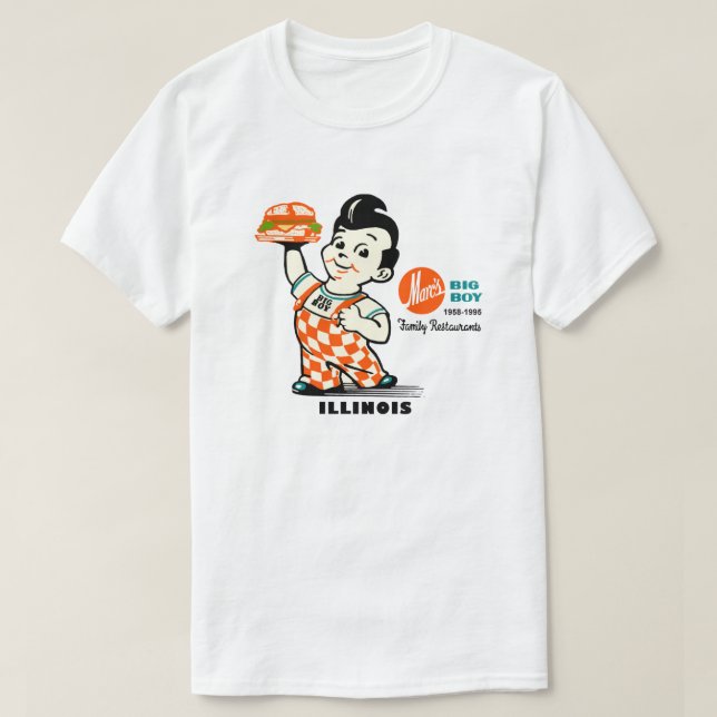 Camiseta Los grandes restaurantes de Illinois en Marc (Diseño del anverso)