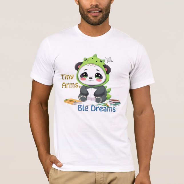 Camiseta Los grandes sueños de los brazos pequeños (Anverso)