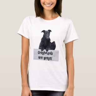 Camiseta Los Greyhounds son Greyt Cita Greyhound Dog Paw Te